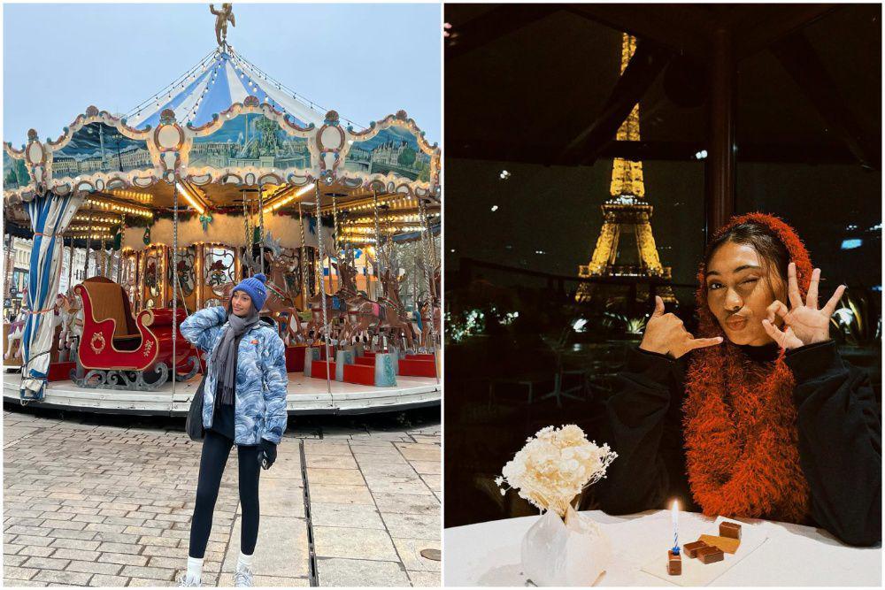 10 Potret Novia Bachmid saat Liburan ke Paris, Berjumpa dengan Kekasih