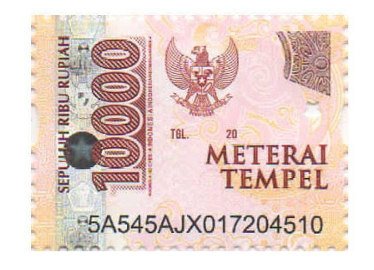 Materai (Dok Pos Indonesia)