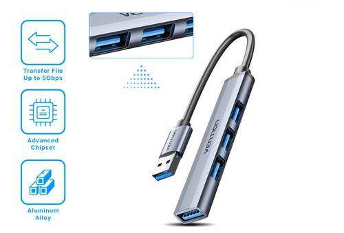 Vention USB Hub 3.0 Ultra Slim (tokopedia.com/Vention Authorized Store)