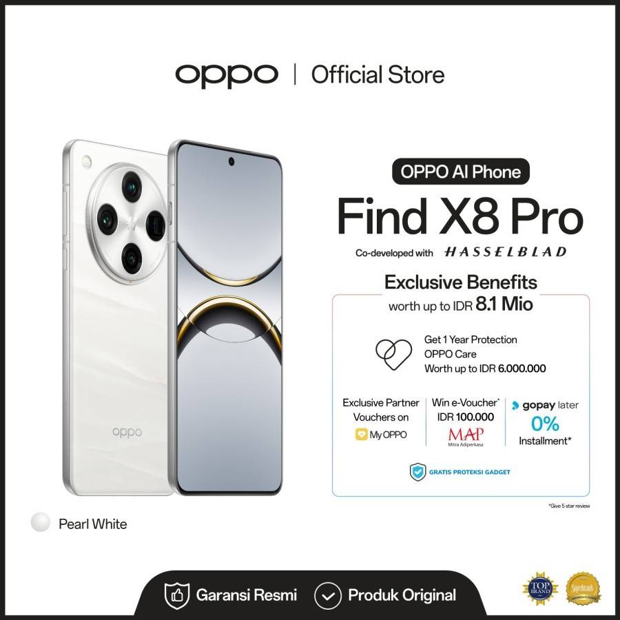 OPPO Find X8 Pro (tokopedia.com/OPPO OFFICIAL STORE)