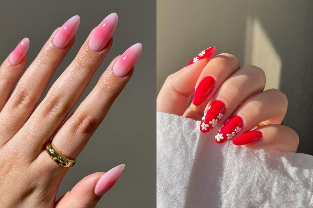 15 Inspirasi Nail Art Simple 2 Warna, Estetik!