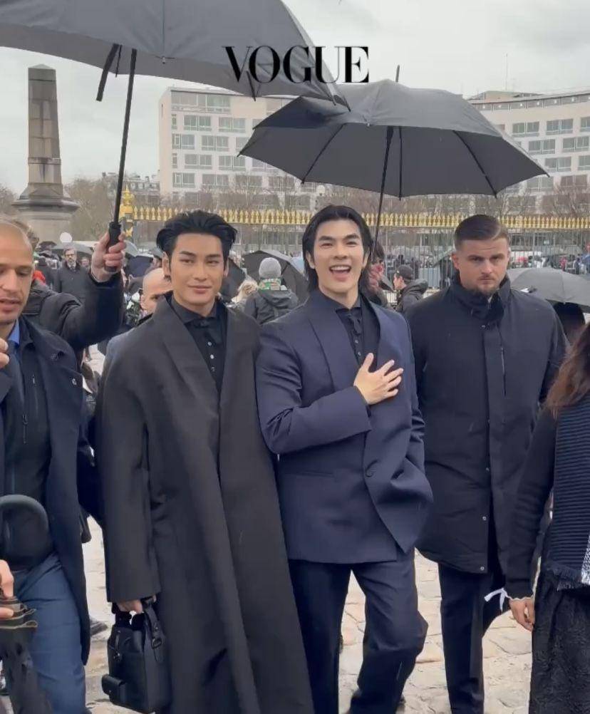 potret Apo dan Mile reuni di event Dior Men Winter 2025 - 2026 di Paris (Instagram.com/voguehongkong)