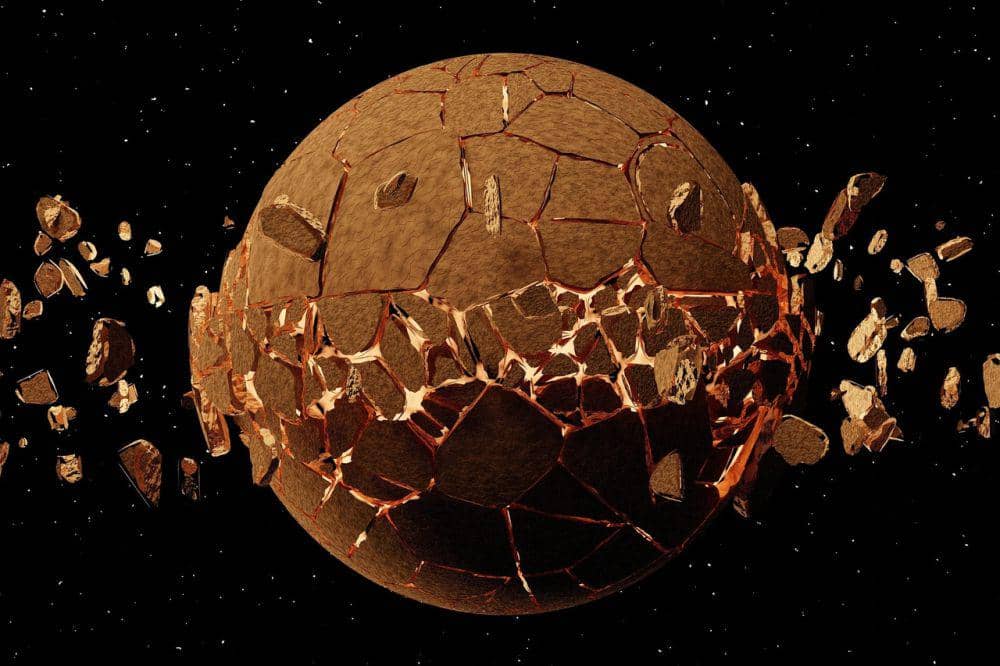 ilustrasi proses terbentuknya planet mars (pixabay.com/AdisResic)