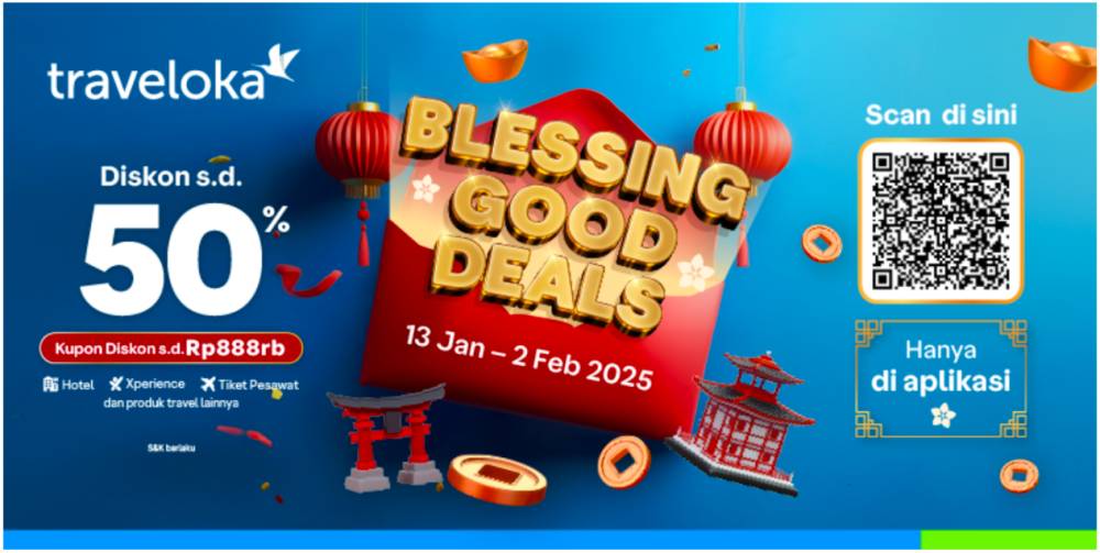 Promo Traveloka Blessing Good Deals Flash Sale (Dok. Traveloka)