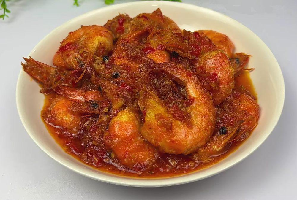 Resep Udang Saus Belacan, Pedasnya Terasa di Setiap Gigitan