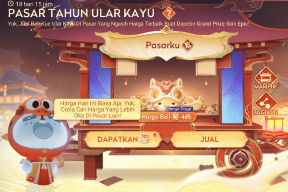 Event Pasar Tahun Ular Kayu di Honor of Kings, Free Skin Epic