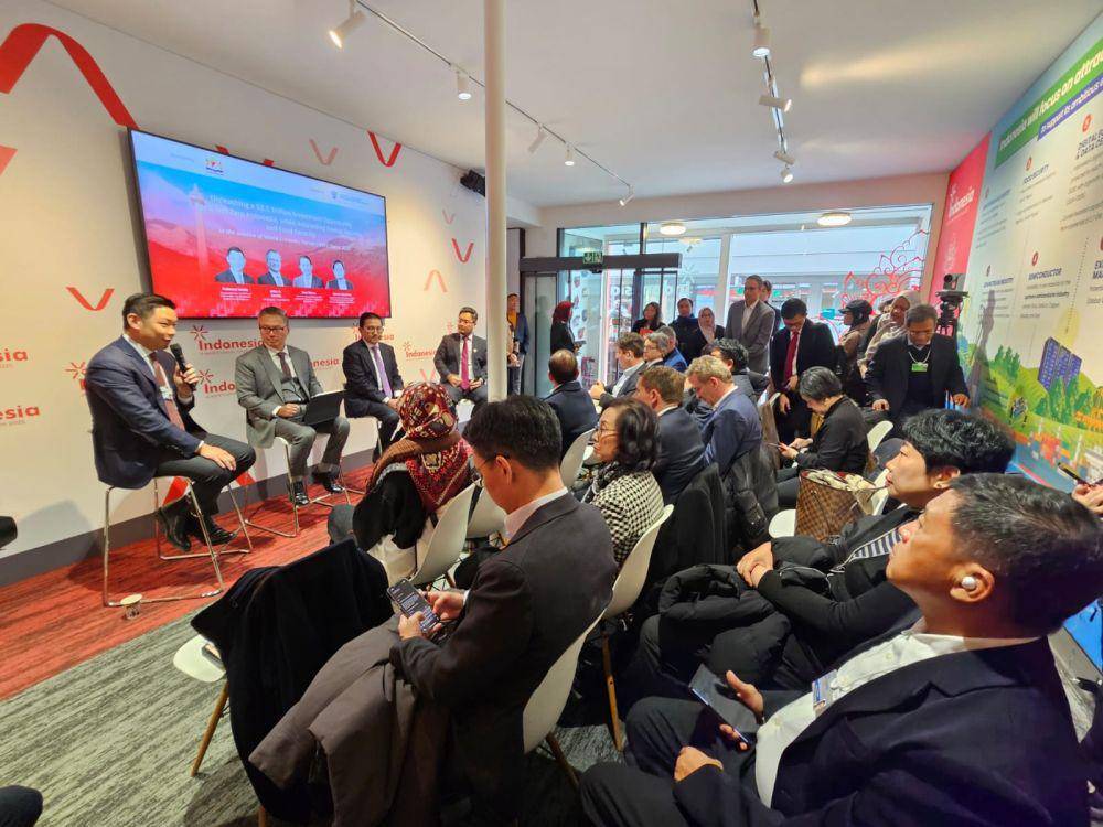 PT Pertamina Internasional EP (PIEP), bagian dari Pertamina Hulu Energi Subholding Upstream, menegaskan dukungannya terhadap transisi energi berkelanjutan dalam Forum Ekonomi Dunia 2025 yang berlangsung di Davos, Swiss. (Dok. Pertamina)