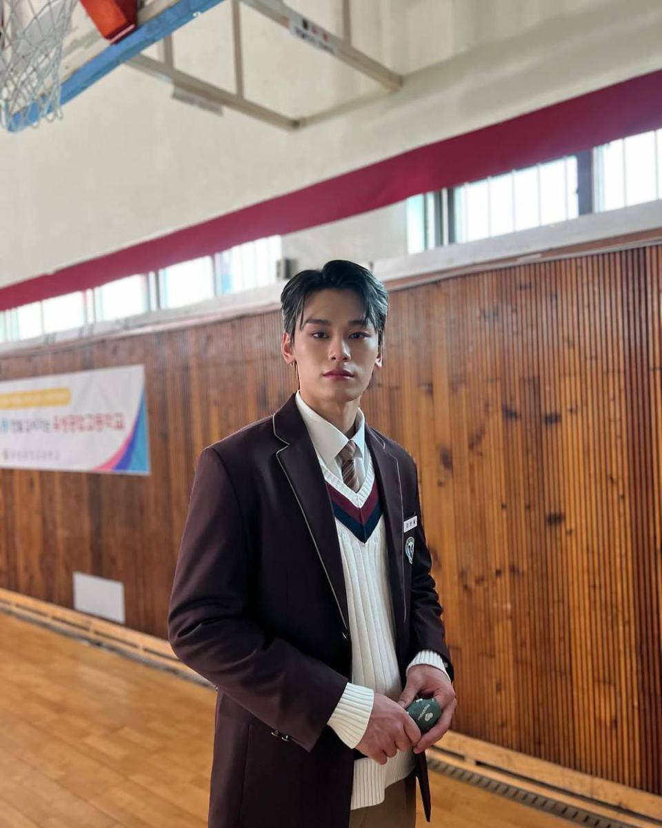 Cha Woo Min di balik layar drama Study Group (instagram.com/_imnnin)