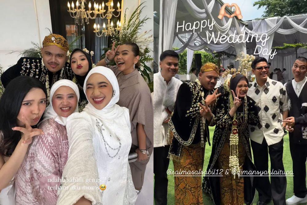 Potret Tamu Artis di Pernikahan Salma Salsabil dan Dimansyah Laitupa