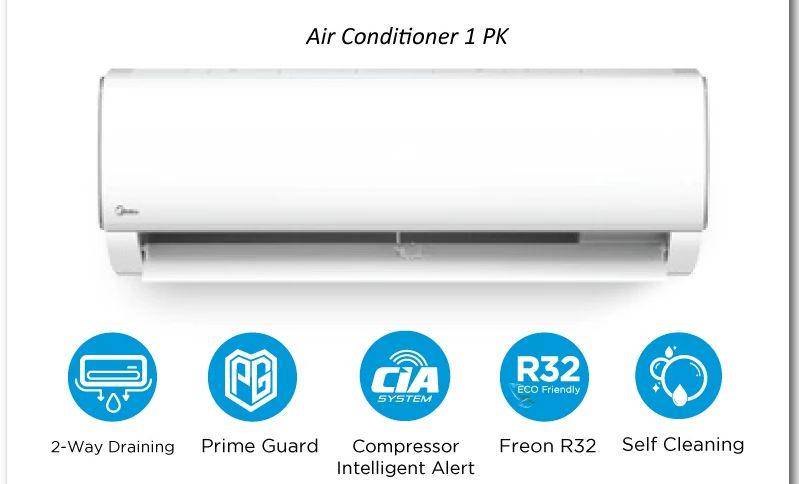 Midea AC 1PK MSAF-09CRN2X (shopee.co.id/Midea Official Shop)