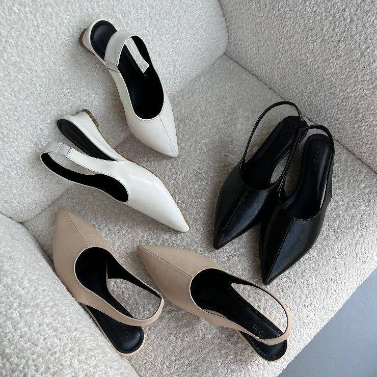Pix Footwear Gilda Slingback Low Wedges (shopee.co.id/Pixfootwear Official Shop)