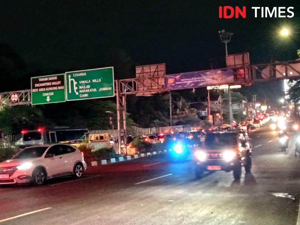 Sempat Macet Parah, Lalin Puncak Bogor Dipadati 110 Ribu Kendaraan