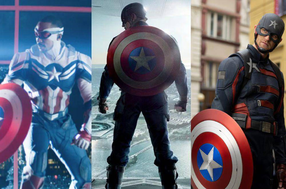 tiga versi Captain America MCU (dok. Marvel Studios/Captain America: Brave New World | Captain America: The Winter Soldier | The Falcon and the Winter Soldier)