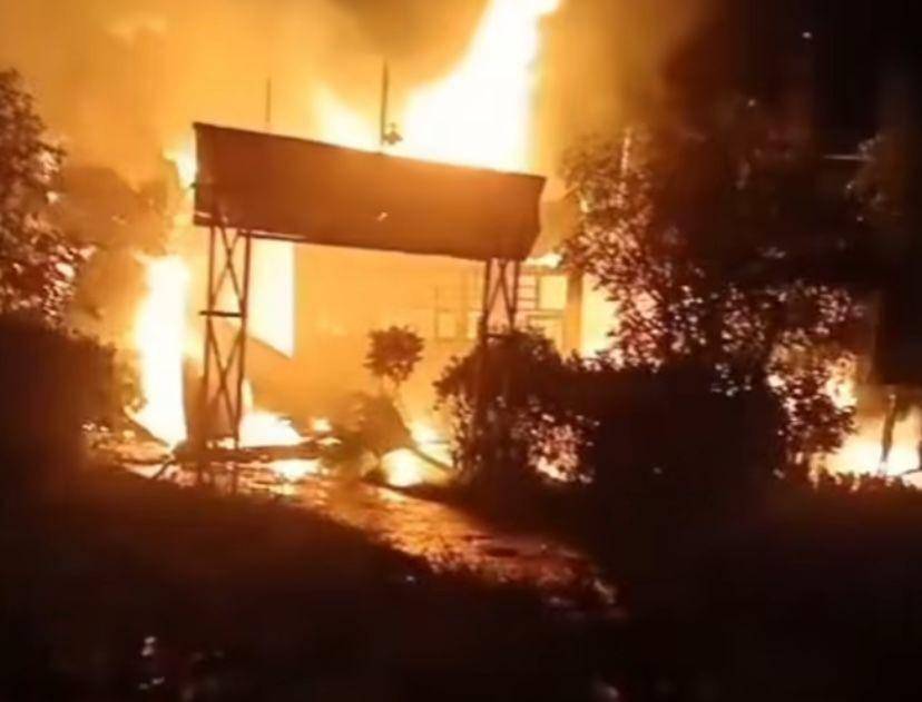Kebakaran MTS Byna Taqwa Banjarmasin, Minggu (26/1/2025).