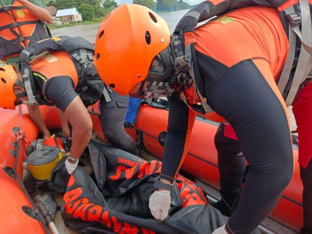 Petani di OI Tewas Terseret Arus Usai Perahu Karam di Sungai Ogan