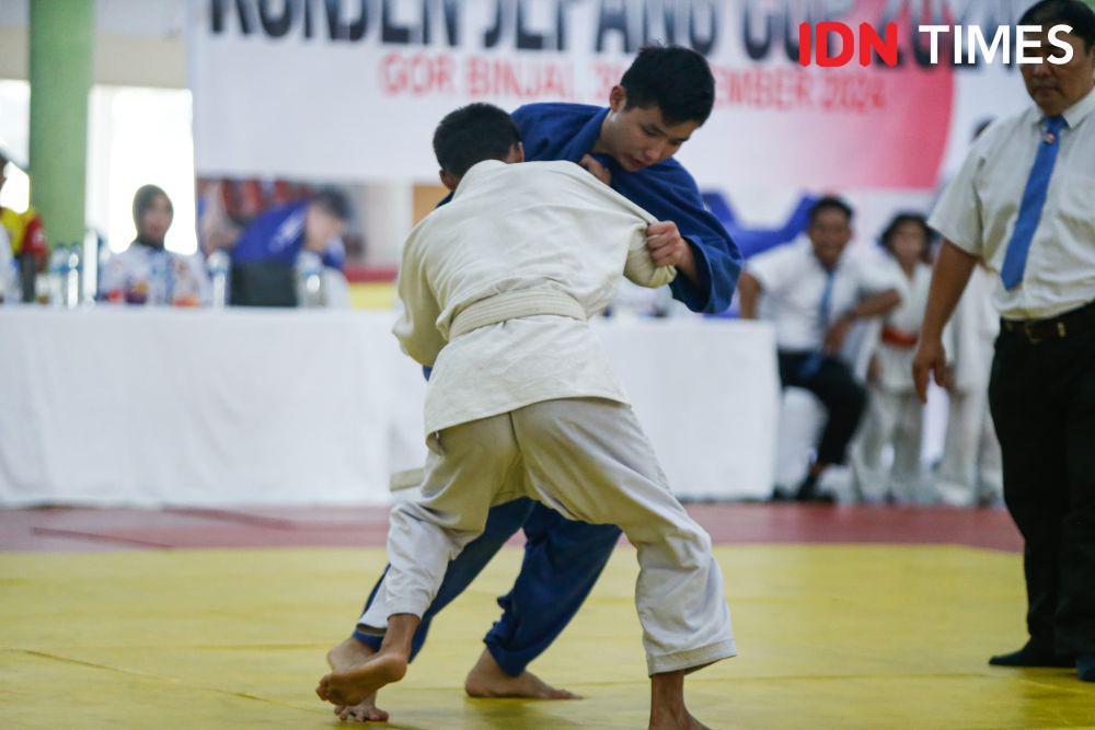 Atlet judo pelajar Sumut dipersiapkan hadapi Popnas 2025 di Aceh-Sumut (IDN Times/Doni Hermawan)