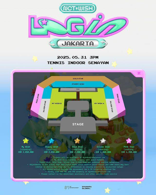 harga tiket konser NCT WISH di Jakarta dan cara belinya (Instagram.com/dyandraglobal)