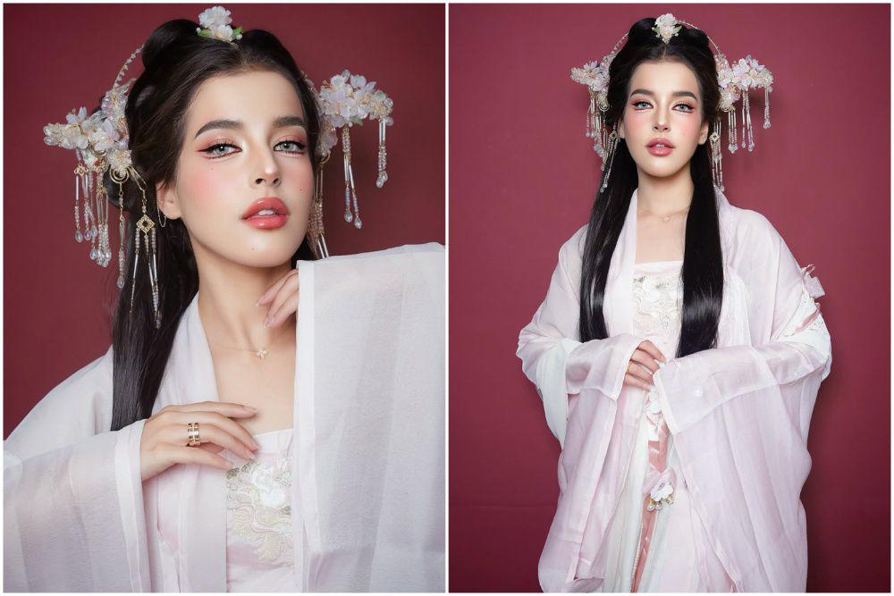 7 Potret Tasya Farasya dengan Hanfu Makeup Style, Mirip Putri China