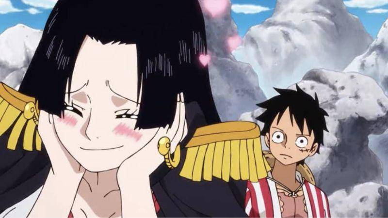 Luffy dan Boa Hancock (dok. Toei Animation/One Piece)
