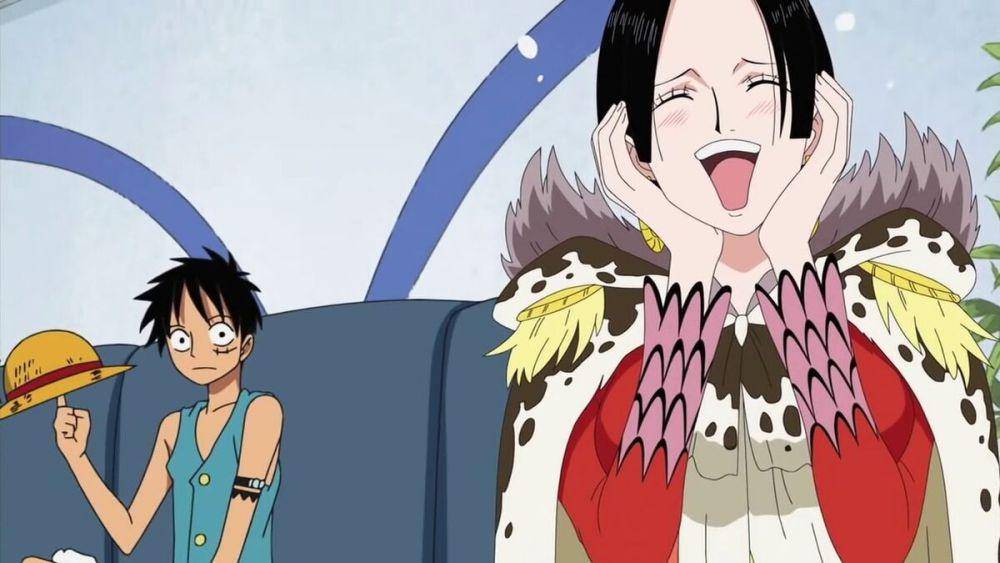 Luffy dan Boa Hancock (dok. Toei Animation/One Piece)