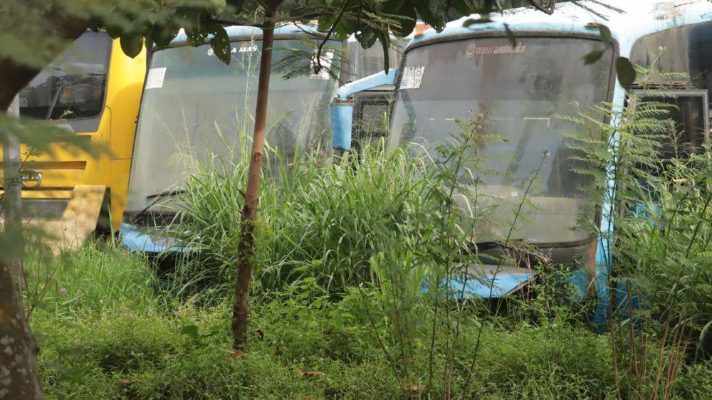 Puluhan Bus Dishub Terbengkalai, Sudah Ada yang Laku Dilelang
