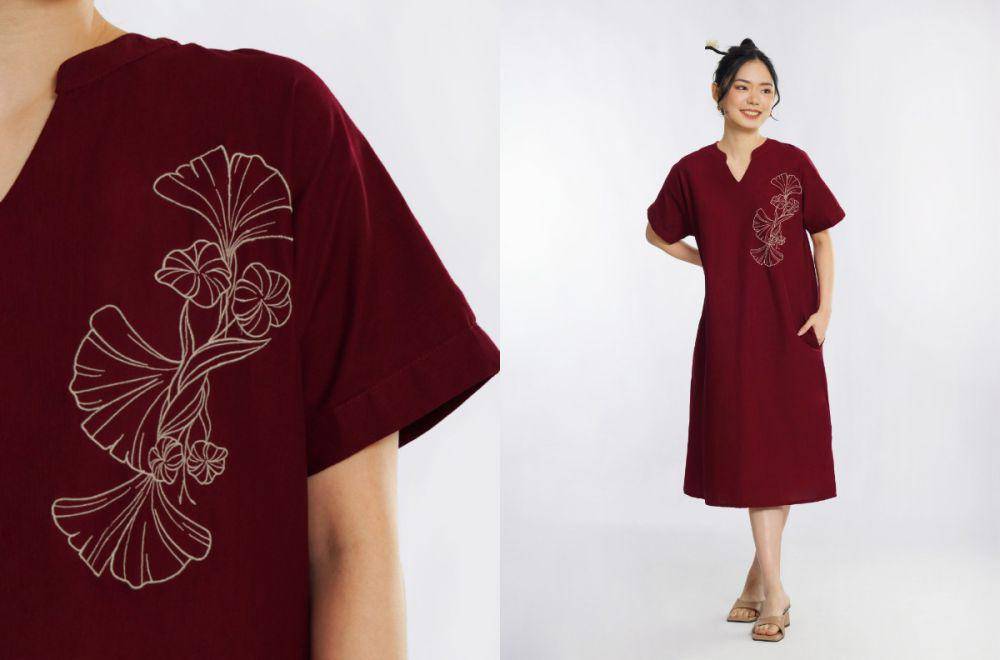 Momelca - Nicola Midi Linen Dress (momelca.id)