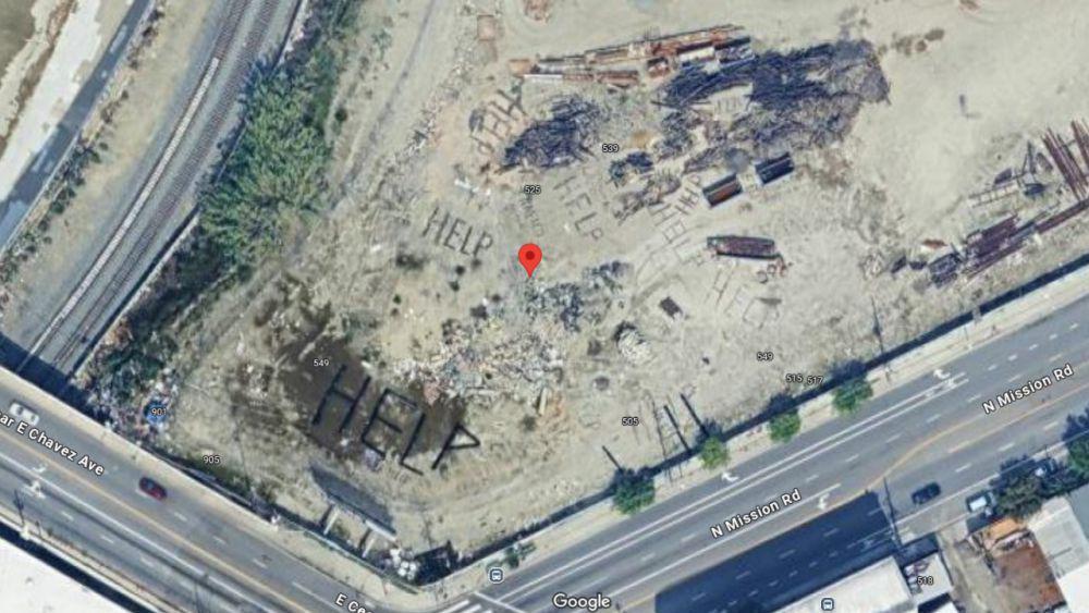 Pesan Misterius 'HELP' di Los Angeles Muncul di Google Maps