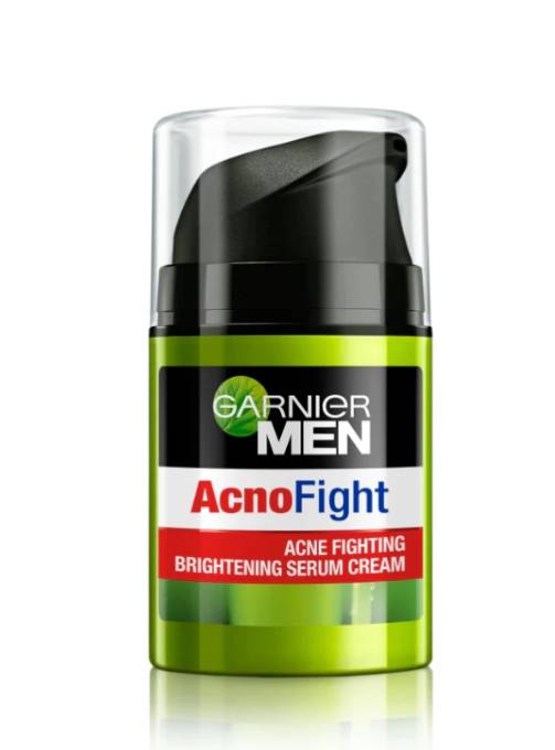 Garnier Men AcnoFight Acne Fighting Whitening Serum Cream (shopee.co.id/Garnier Indonesia Official Shop)