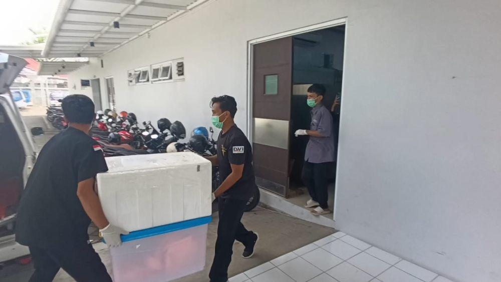 Potongan Kepala dan Kaki Korban Mutilasi Dikirim ke RS Bhayangkara