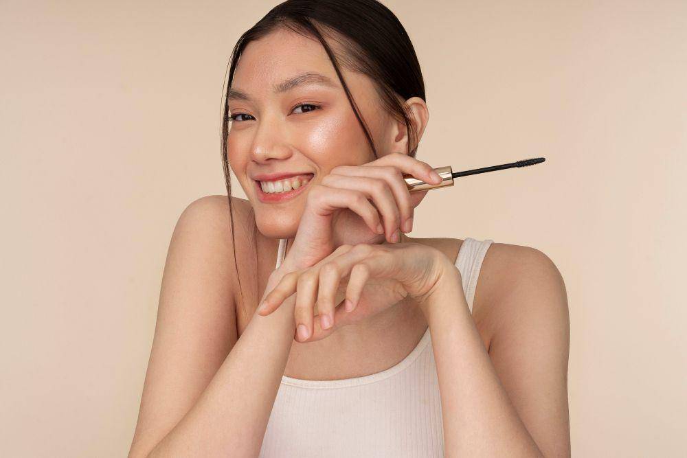 ilustrasi glowy make up pada kulit medium (freepik.com/Freepik)