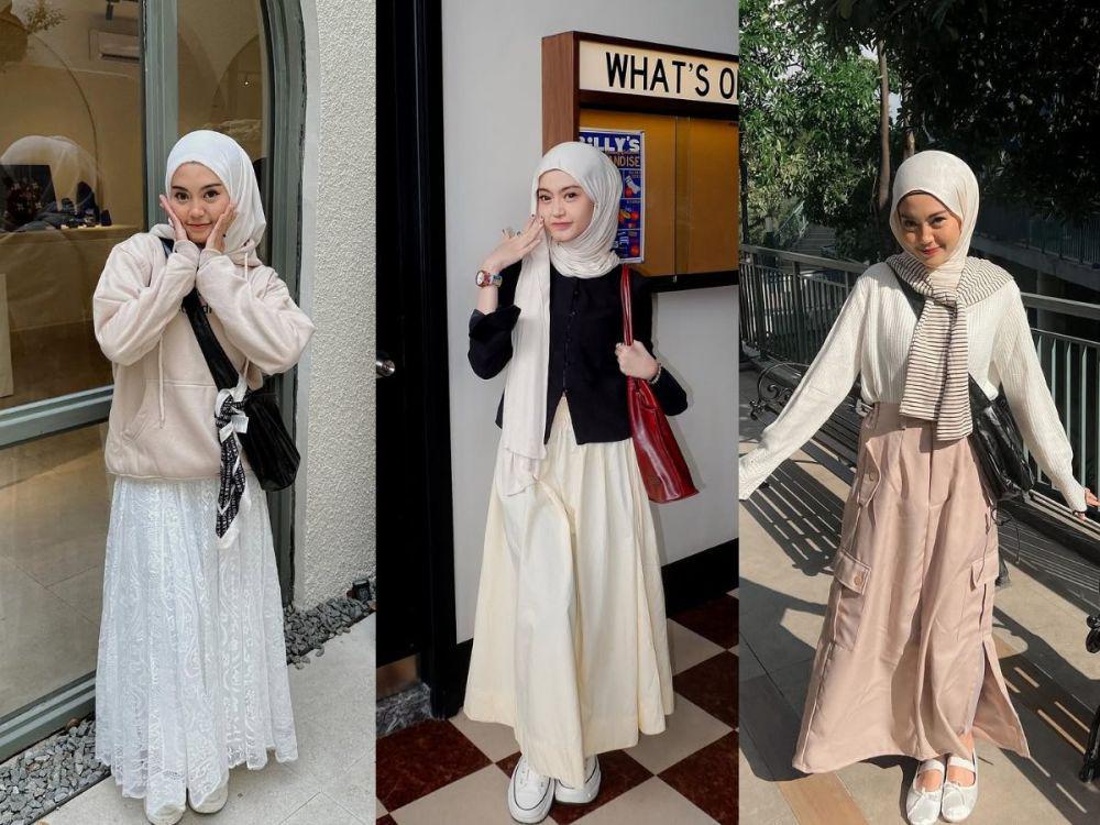 9 Ide Neutral Colors Outfit ala Refina Habilia, Pretty!