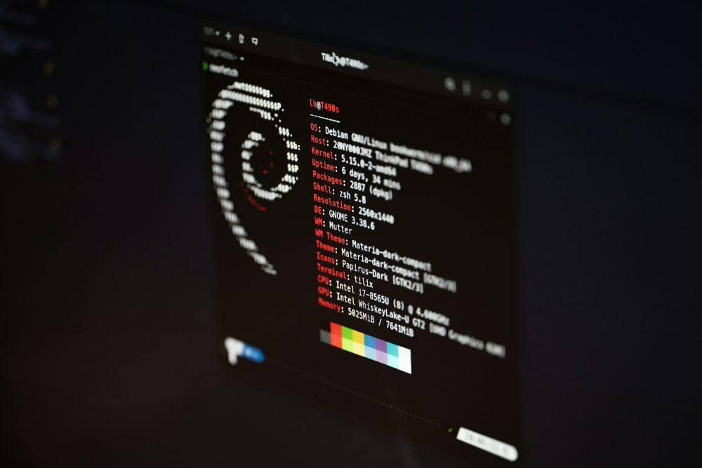 OS Linux Debian (unsplash.com/Lukas)
