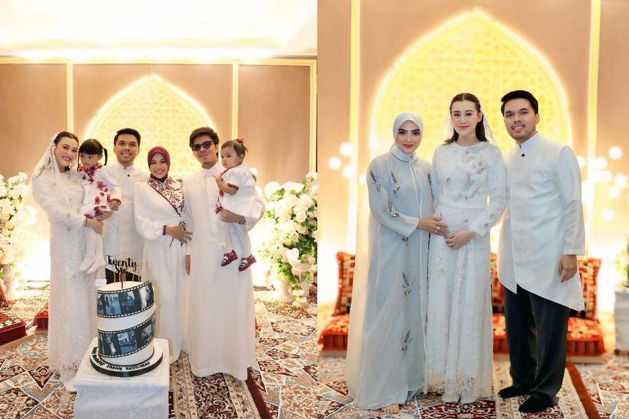 8 Gaya Keluarga di Tasyakuran Kehamilan Aaliyah Massaid, Meriah!