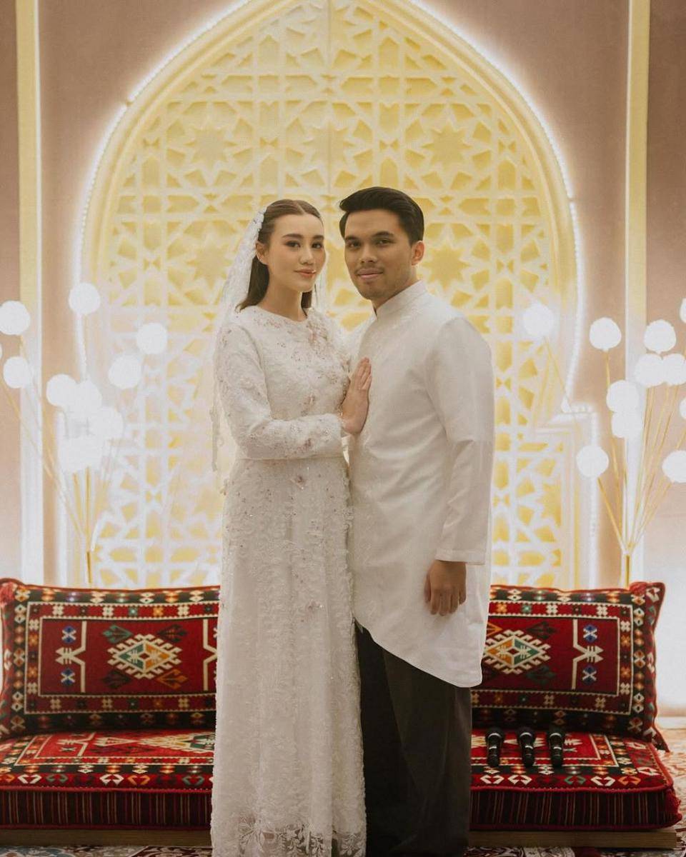 Pengajian empat bulanan kehamilan Aaliyah Massaid. (Instagram.com/fordem.co)