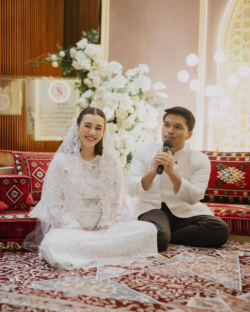 Pengajian empat bulanan kehamilan Aaliyah Massaid. (Instagram.com/fordem.co)