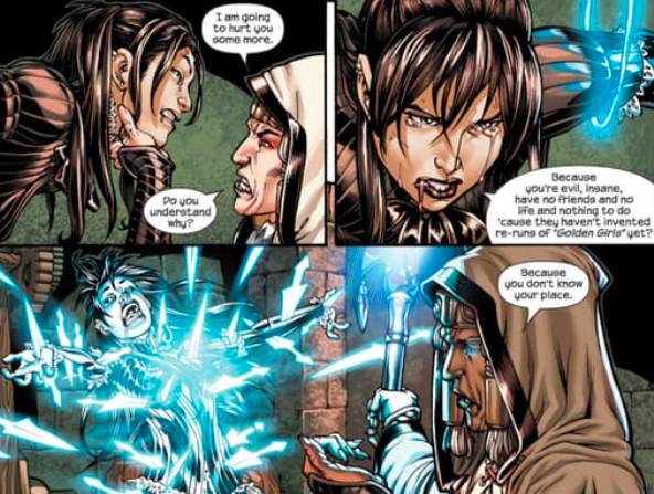 Nico Minoru saat ditangkap dan disiksa oleh Witchbreaker (dok. Marvel)
