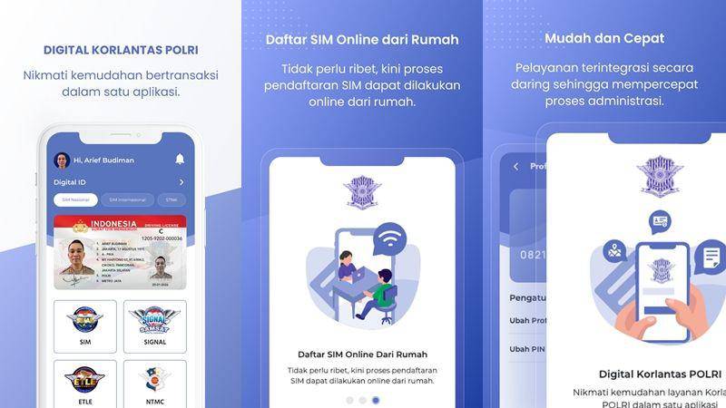 tampilan aplikasi Digital Korlantas Polri (dok. Google Play Store)
