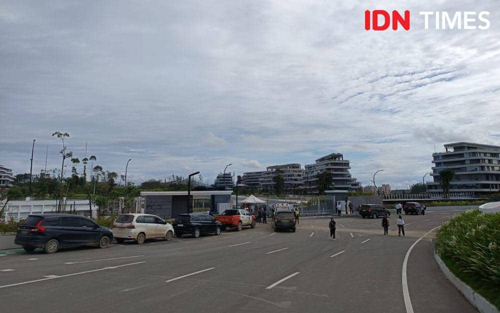 Kementerian PU menargetkan pembangunan jalan di KIPP tuntas pada 2026 nanti. (IDN Times/Erik Alfian)