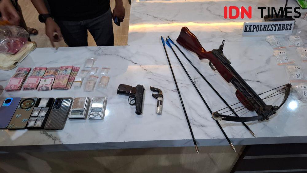 Senjata di Kampung Narkoba Borta Makassar Diduga untuk Ancam Polisi