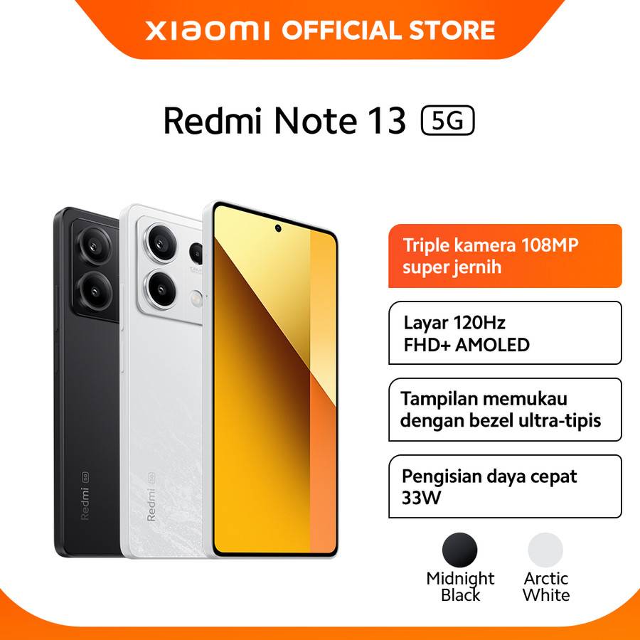 Xiaomi Redmi Note 13 5G (tokopedia.com/Xiaomi Official Store)
