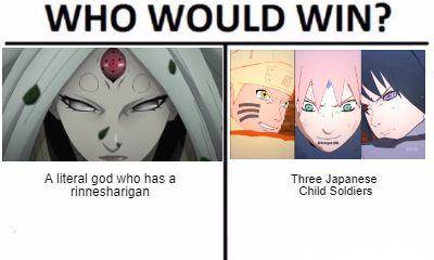 potret meme Kaguya Otsutsuki (reddit.com/user/SchoolProjectLad)