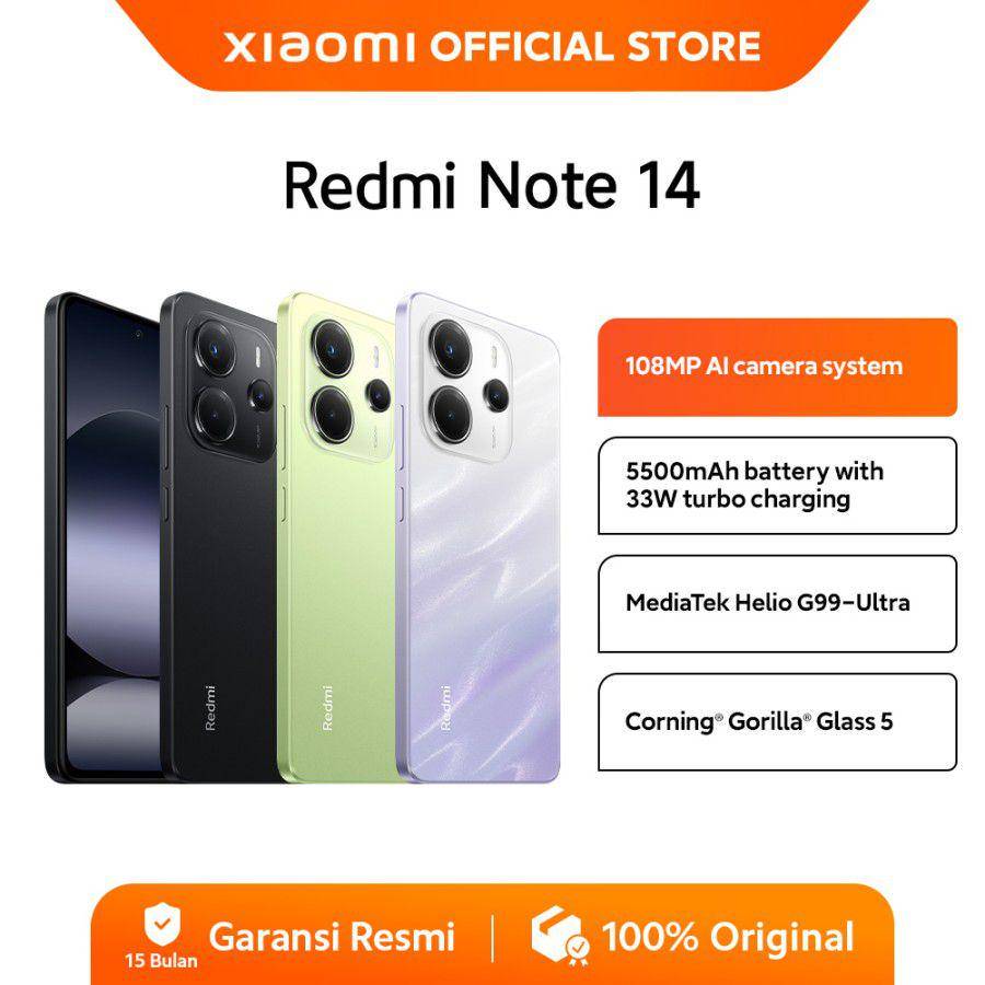 Xiaomi Redmi Note 14 (tokopedia.com/Xiaomi Official Store)