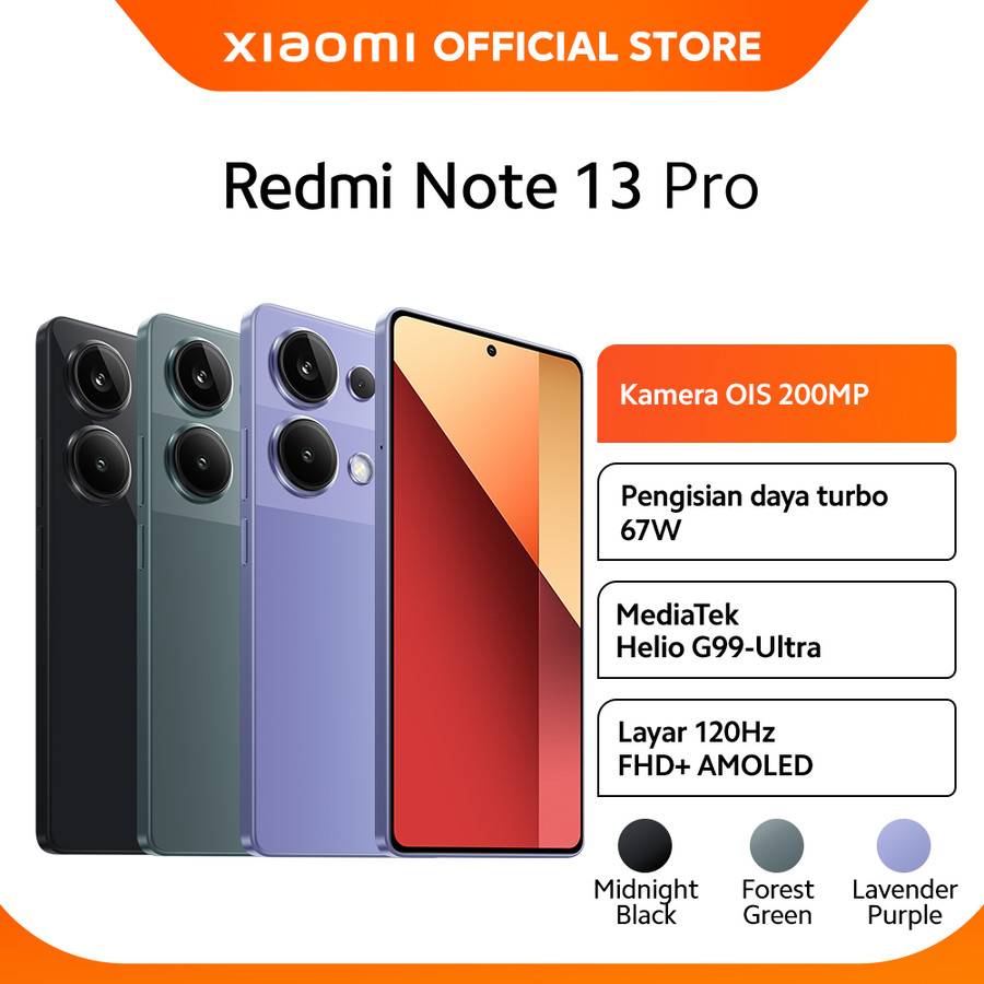 Xiaomi Redmi Note 13 Pro (tokopedia.com/Xiaomi Official Store)