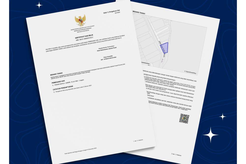 CEK FAKTA: Negara Akan Sita Sertifikat Tanah yang Belum Digital?