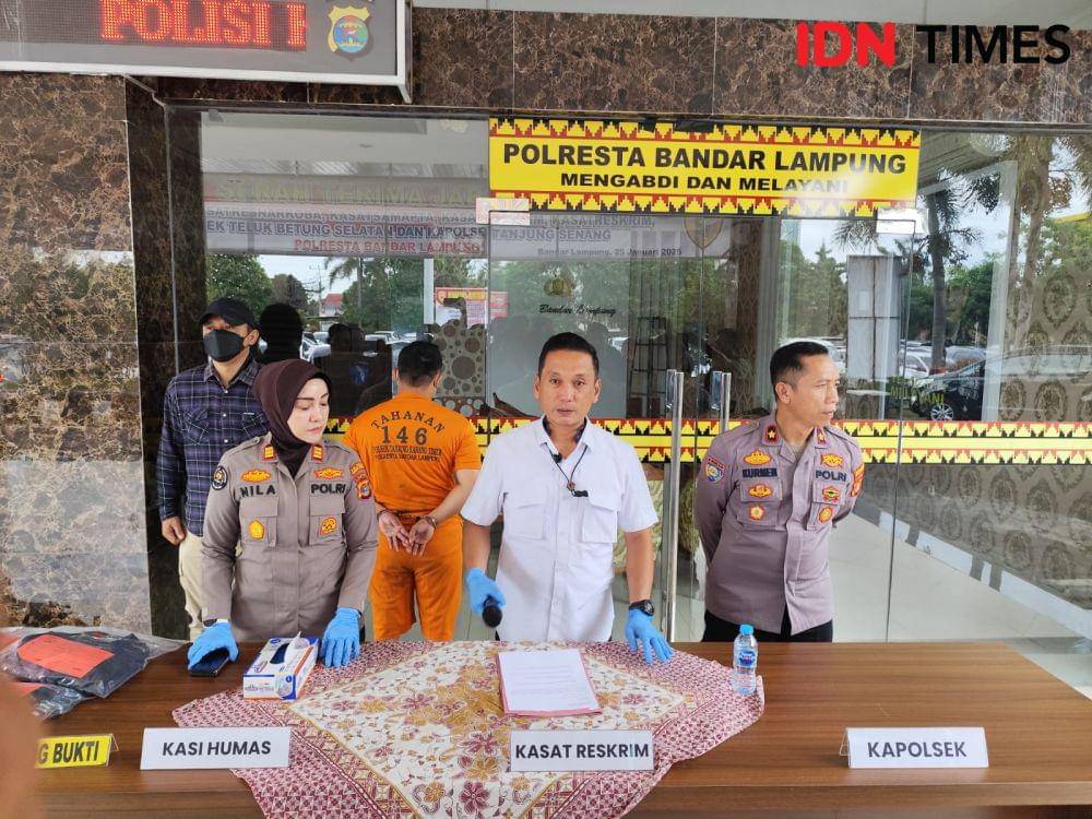 Kasatreskrim Polresta Bandar Lampung, Kompol Enrico Donald Sidauruk. (IDN Times/Muhaimin)