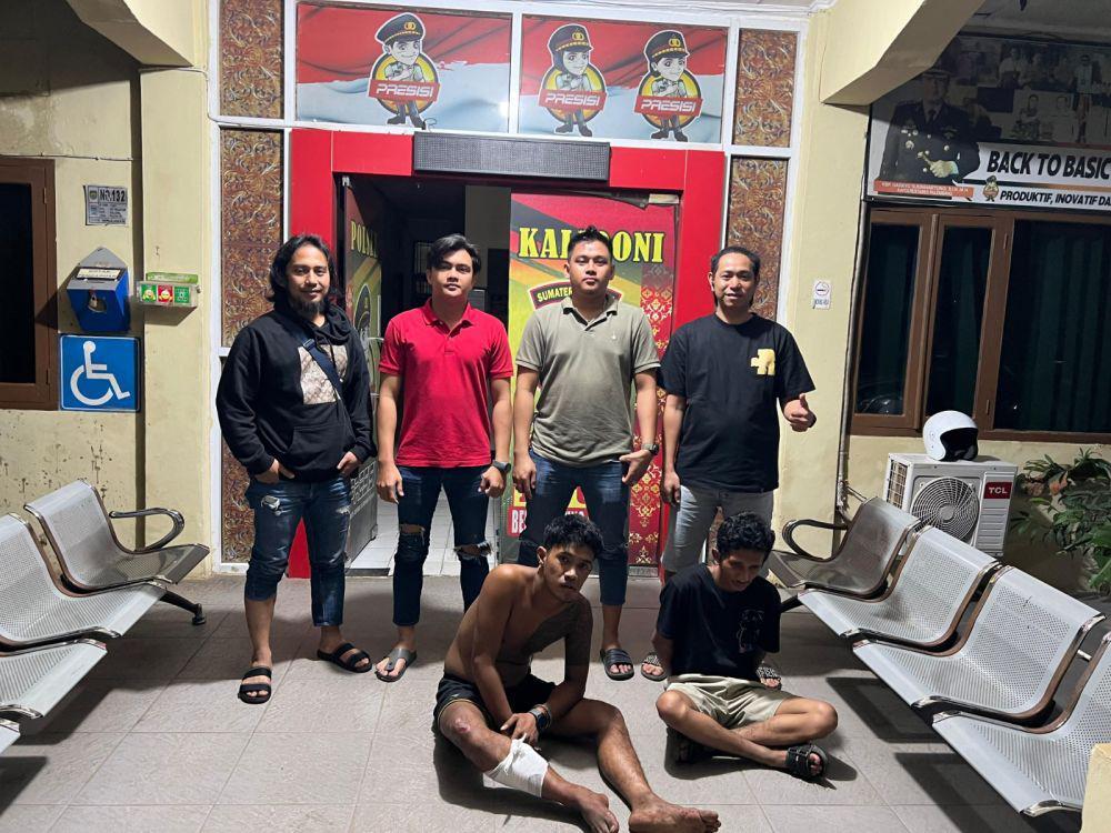 Adang Ojol Pakai Golok, 2 Perampok Ditangkap Personel Polsek Kalidoni
