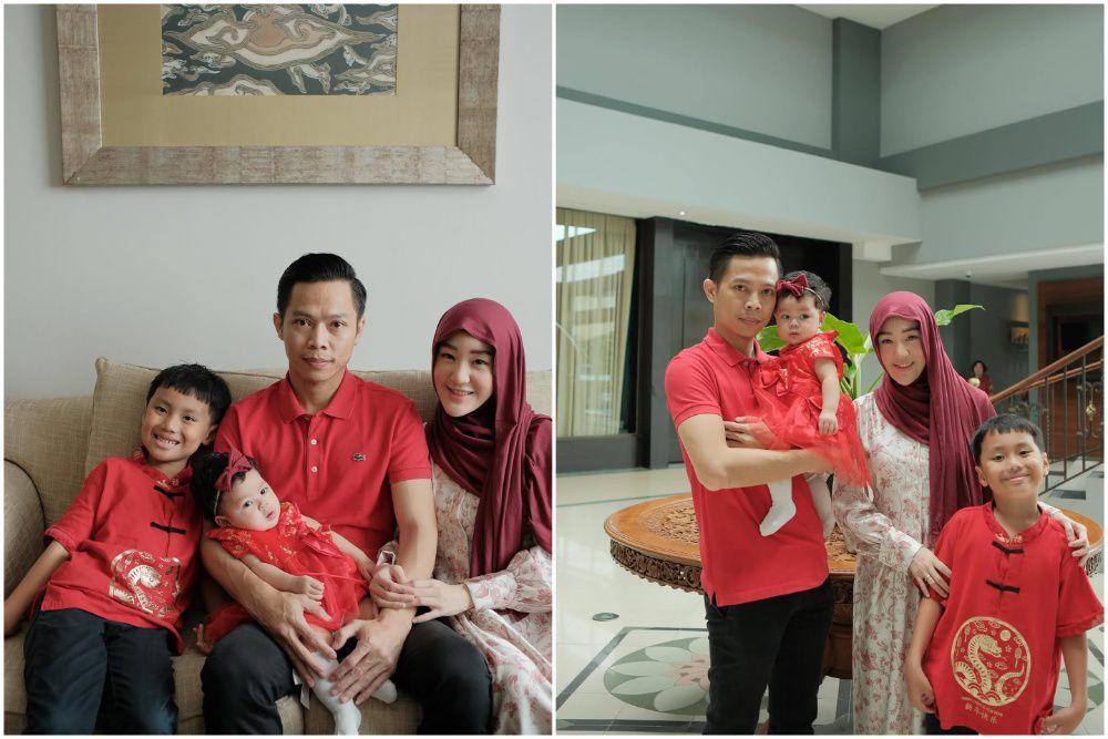 9 Potret Keluarga Larissa Chou Rayakan Imlek, Pertama untuk Alesha!