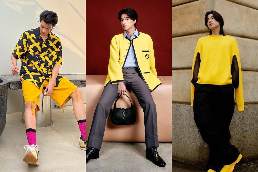 10 Outfit Keren Nuansa Kuning ala Gulf Kanawut, Anti Mainstream!