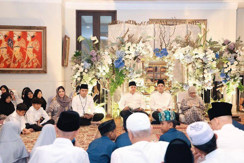 Pengajian pernikahan Rasyid Rajasa. (Instagram.com/ebyfamily)