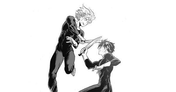Flashy dan Sonic latihan bersama ( Dok. tonarinoyj.jp/One Punch Man )